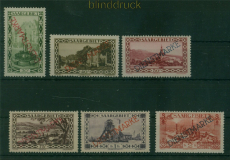 Saargebiet Dienst Mi # D 16/21 postfrisch Aufdrucksatz (60482)