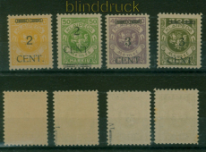 Memel Mi # 176, 177 I, 178 IV und 179 postfrisch teilw gepr�ft Petersen (60429)