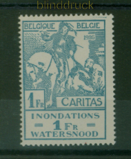 Belgien Mi #  208 postfrisch Hochwasserhilfe L�ttich (II) (60728)