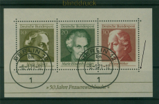 Bund Mi # Block  5 F gestempelt Frauenwahlrecht fehlendes Zahnloch (60753)