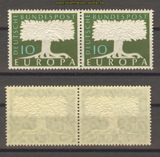 Bund Mi #  294 Europa 1958 ** waagerechtes Paar (17902)