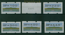 Bund ATM 1993 Mi # 2 Type 2.1 Versandstellensatz 4 postfrisch (60770)
