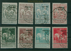 Belgien Mi #   81 III / 88 III gestempelt Aufdruck Charleroi 1911 (60761)