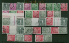 Bund Zusammendruck Mi # W 17 X / S 52 X gestempelt komplett Wz 4 X (60827)