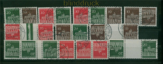 Bund Zusammendruck Mi # W 24 / KZ 7 gestempelt Brandenburger Tor (60829)