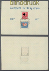 Danzig Mi # Block 3 I gestempelt Leistungsschau 1937 gepr. Kniep BPP  (46984)
