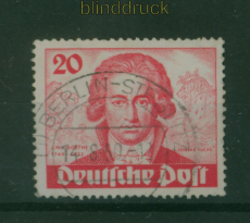 Berlin Mi #  62 gestempelt 20 Pfg. Goethe (60881)