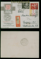 DDR Mi #  245 + 250 MiF auf Debria-Sonder-R-Karte 3 SSt. Sonder-R-Zettel (60851)