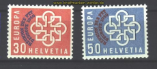 Schweiz Mi #  681/82 postfrisch Europa 1959 (17046)