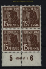 all. Besetzung Mi # 948 postfrischer 4er-Block mit HAN 4099.47 1 (29144)