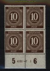 all. Besetzung Mi # 918 postfrischer 4er-Block mit HAN 4131.47 1 (29112)