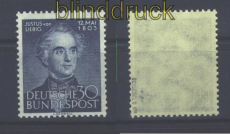 Bund Mi #  166 postfrisch Justus von Liebig geprft Schlegel BPP (17414)