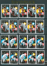 DDR Zusammendrucke Mi # 2364/67 postfrisch WZd 394 - SZd 167 Zirkuskunst (26437)