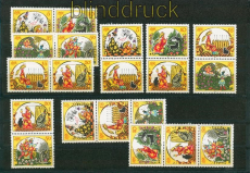 DDR Zusammendrucke Mi # 2914/19 postfrisch WZd 614 - SZd 279 Mrchen (26481)