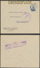 Spanien Auslands-Zensur-Brief Bilbao 1939 spanische Zensur nach England (45022)