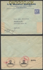 Schweden Auslands-Zensur-Brief Falk�ping 8.4.1940 (44944)