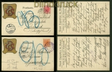 sterreich 2 dekorative Firmen-Postkarten Wien 1906 (41337)
