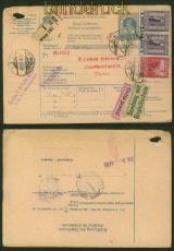 sterreich Post-Begleitadresse 10 Heller mit Mi # 173 und 174 (2) nach Konstantinopel 1916 (35176)
