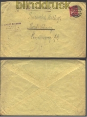 dt. Reich Mi # 166 EF Auslandsdrucksache geprft(13368)