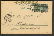 dt. Reich Mi # 46 aa auf Auslands-GSK Leipzig 1890  (24305)