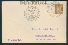 dt. Reich Privat-Umschlag PU 99 A 1 gestempelt SSr. BURG 8.5.1925 (27376)