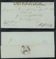 Vorphila-Briefhlle aus Tirschtiegel nach Meseritz Ritter von Zychlinski (44509)
