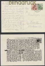 Schweiz Auslands-Zensur-Karte Rohrschach 1949 sterreichische Zensur (44978)