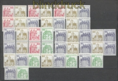 Bund Zusammendruck Mi # W 57/W 78 postfrisch Burgen & Schlsser mit senkr. Paaren (42966)
