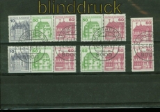 Bund Zusammendruck Mi # W 71/W 74 gestempelt aus MH 23 incl. senkr. Paar 1028 (34923)