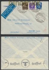 Italien Auslands-LuPo-Zensur-Brief Marostica 1940 Deutsche Zensur (44923)