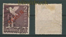 Berlin Mi #  34 Rotaufdruck 2 Mark gestempelt gepr. Schlegel BPP (26730)