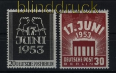 Berlin Mi # 110/11 Volksaufstand 17. Juni postfrisch (29363)