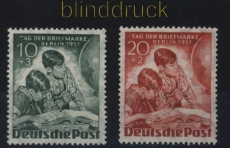 Berlin Mi #  80/81 postfrisch Tag der Briefmarke (32857)