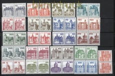 Berlin Mi # 532/677 postfrisch Burgen & Schlsser waagerechte Paare (30550)