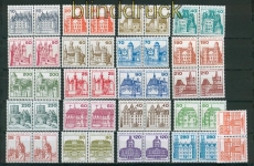 Berlin Mi # 532/677 postfrisch Burgen & Schlsser waagerechte Paare (27545)
