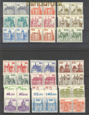 Berlin Mi # 532/677 postfrisch Burgen & Schlsser waagerechte Paare (24031)