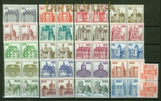Berlin Mi # 532/677 postfrisch Burgen & Schlsser waagerechte Paare (41785)