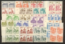 Berlin Mi # 532/677 postfrisch Burgen & Schlsser 4er-Blcke (24030)