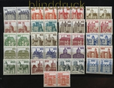 Berlin Mi # 532/677 postfrisch Burgen & Schlsser waagerechte Paare (33437)
