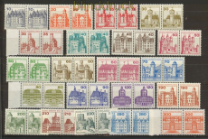 Berlin Mi # 532/677 postfrisch Burgen & Schlsser waagerechte Paare (24036)