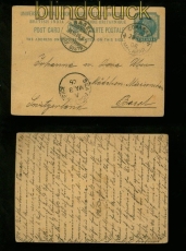 Britisch-Indien GSK 1906 in die Schweiz  Sea Post Office  (41274)