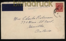 Canada Luftpost-Zensurbrief Examined by DB/N5  (29430)