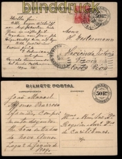 Brasilien 2 alte Ganzsachenkarten GSK 1908 gelaufen (32326)