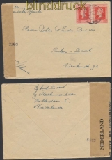 Niederlande Auslands-Zensur-Brief Leiden 25.9.1945 Niederlndische Zensur (44929)