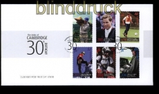 Guernsey Mi # 1380/85 auf FDC Ersttagsbrief Geburtstag von Prinz William (31584)