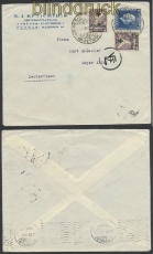 Griechenland Auslands-Zensur-Brief 1937 griechische Zensur nach Geyer (44906)