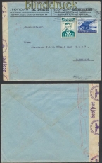 Bulgarien Auslands-Zensur-Brief Sofia 1940 deutsche Zensur (44880)