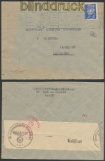 Frankreich Auslands-Zensur-Brief Paris 1943 (44891)
