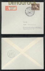 dt. Reich Mi # 699 EF auf R-Brief mit SSt. Mnchen-Riem Braune Band 1939 (43079)