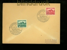 dt. Reich Mi # 673/74 auf FDC Ersttagsbrief Gautheater Saarpfalz (41040)